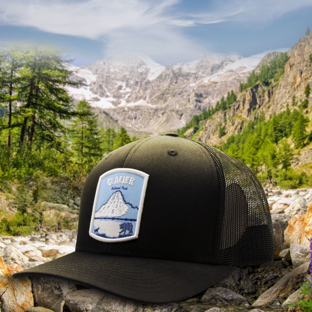 Glacier Trucker Hat (Black)