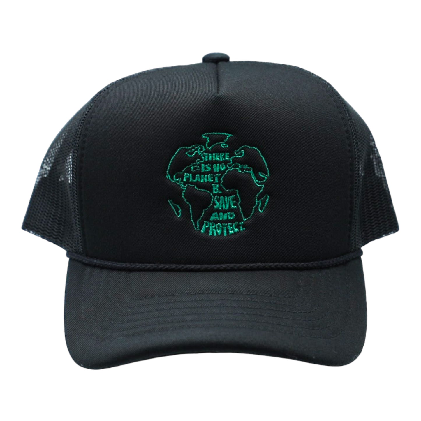 No Planet B Foam Trucker Hat (Black)