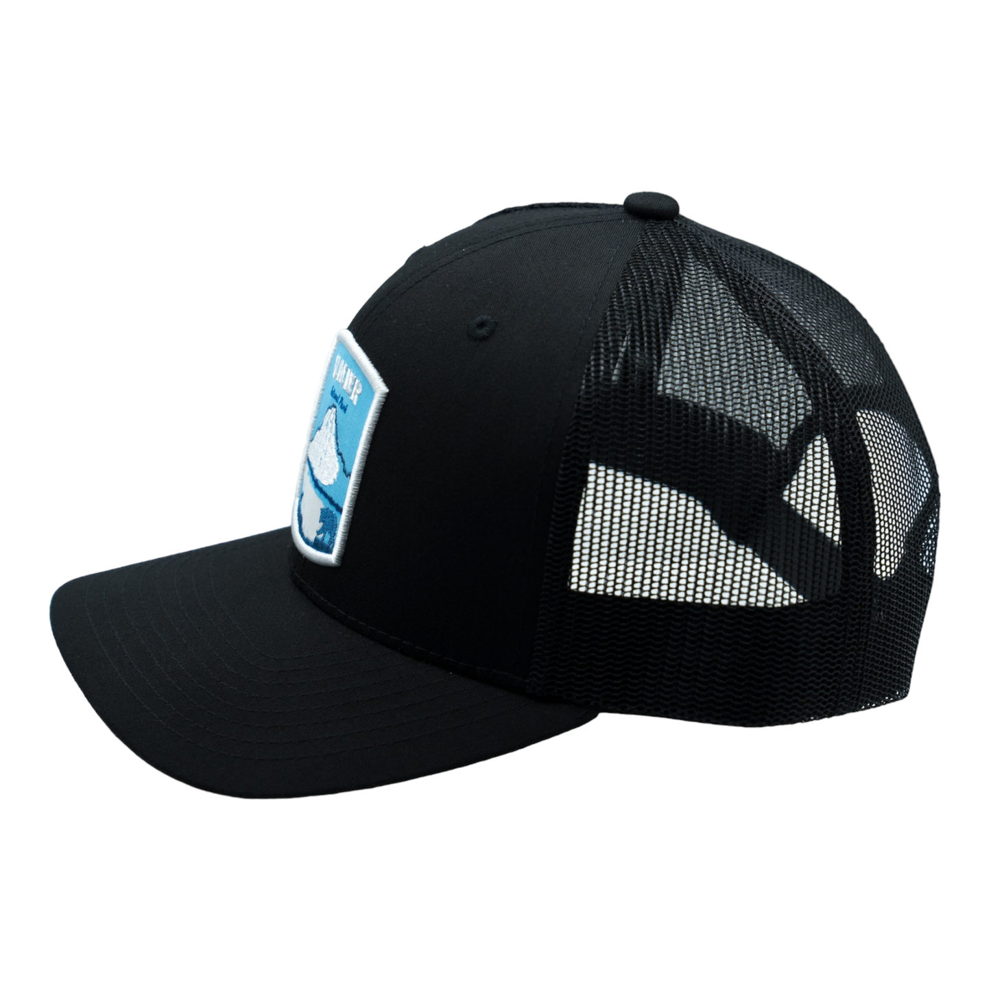 Glacier Trucker Hat (Black)